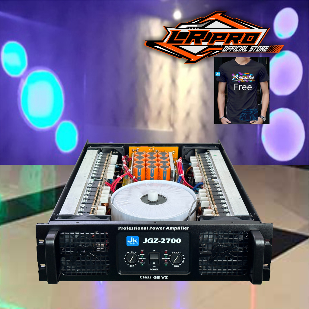 Power Amplifier Class GB VZ Jk coustic JGZ 2700 2x2700 watt 8 Ohm