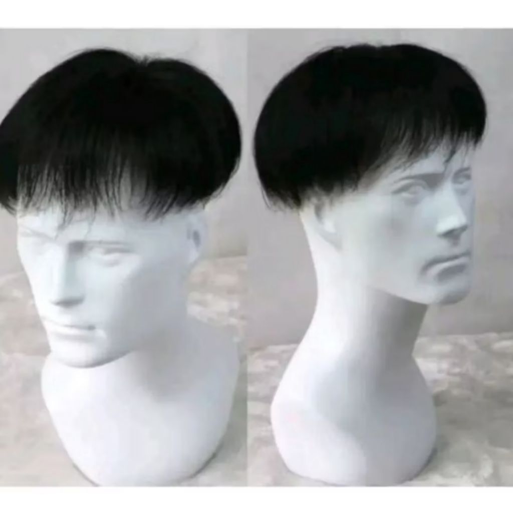 Rambut Palsu Penutup Botak TOUPEE Penutup Botak Pria