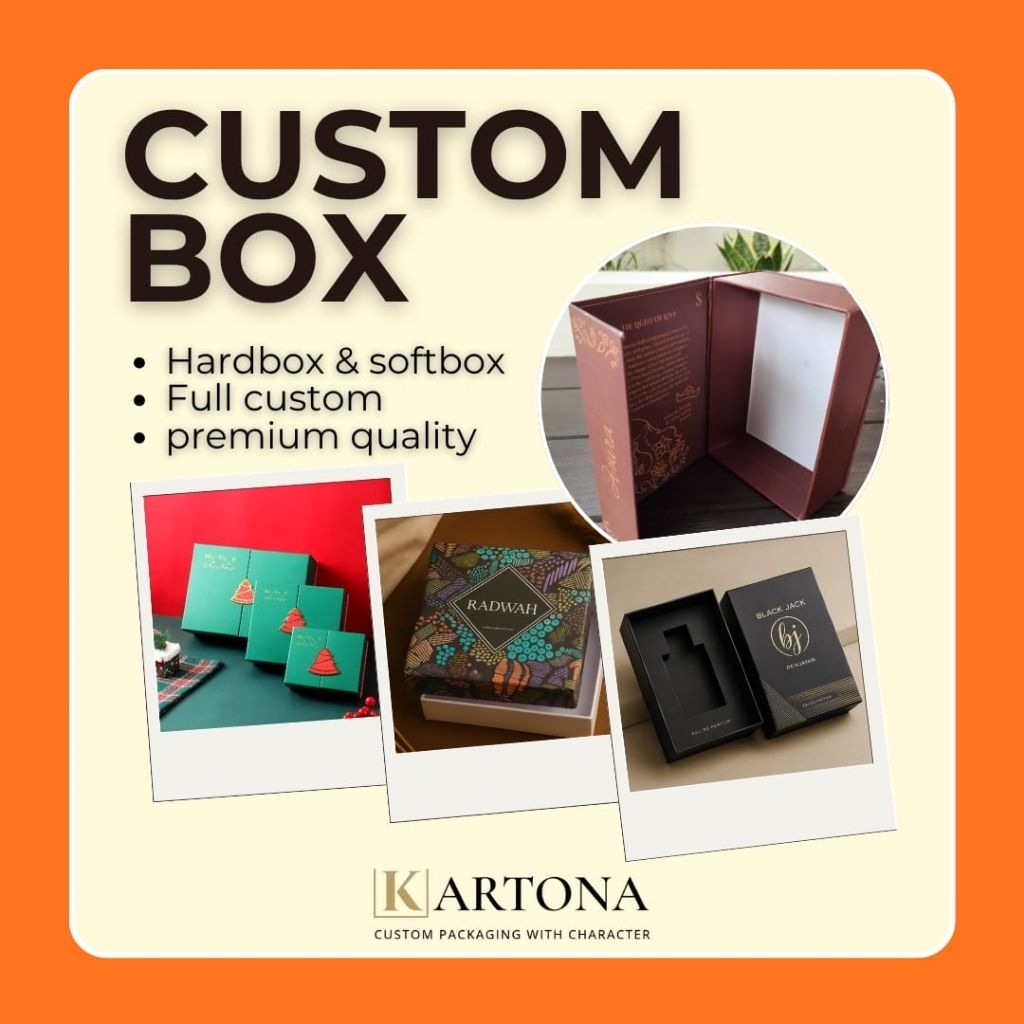 Custom packaging hardbox softbox box hampers souvenir
