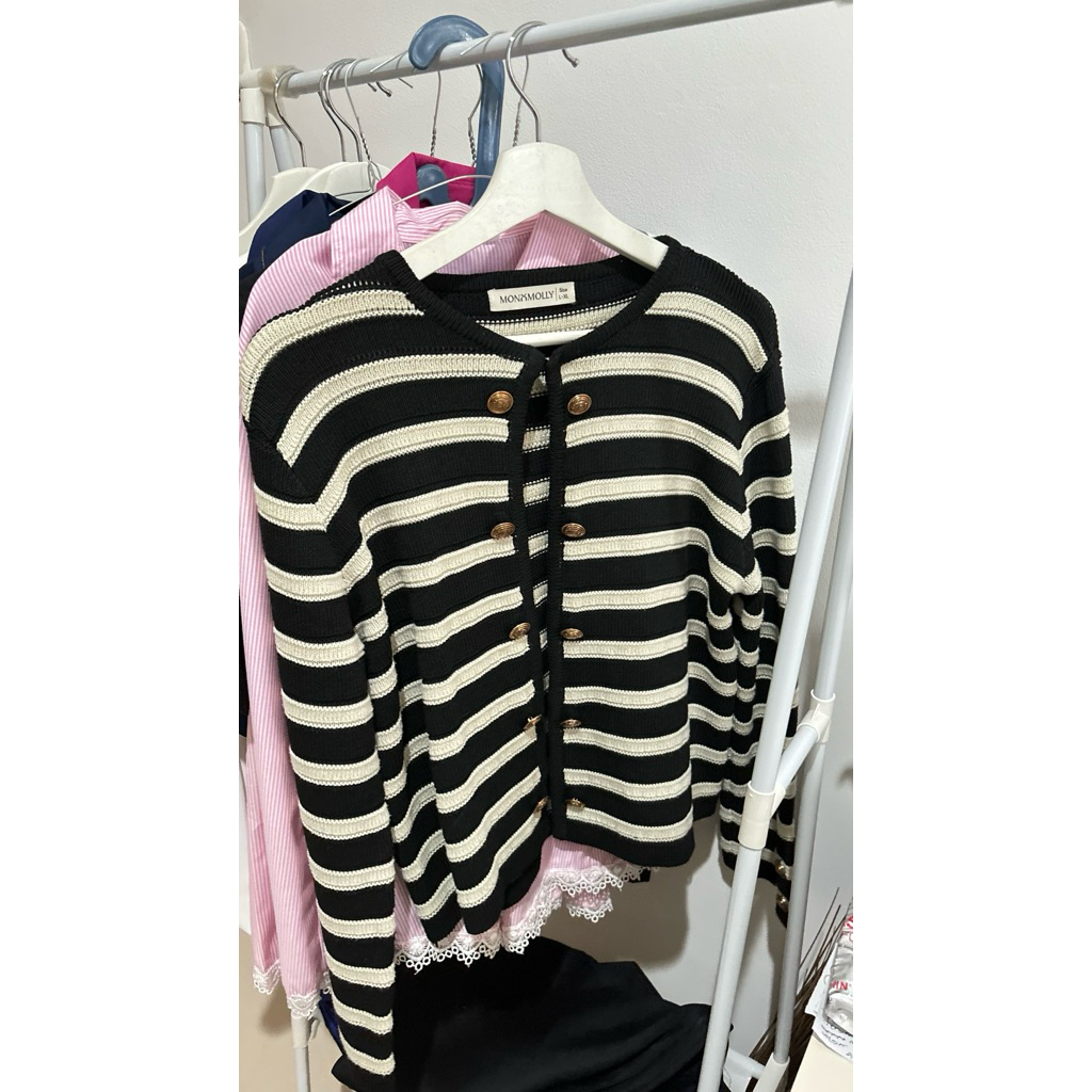 Monomolly Stripes Cardigan