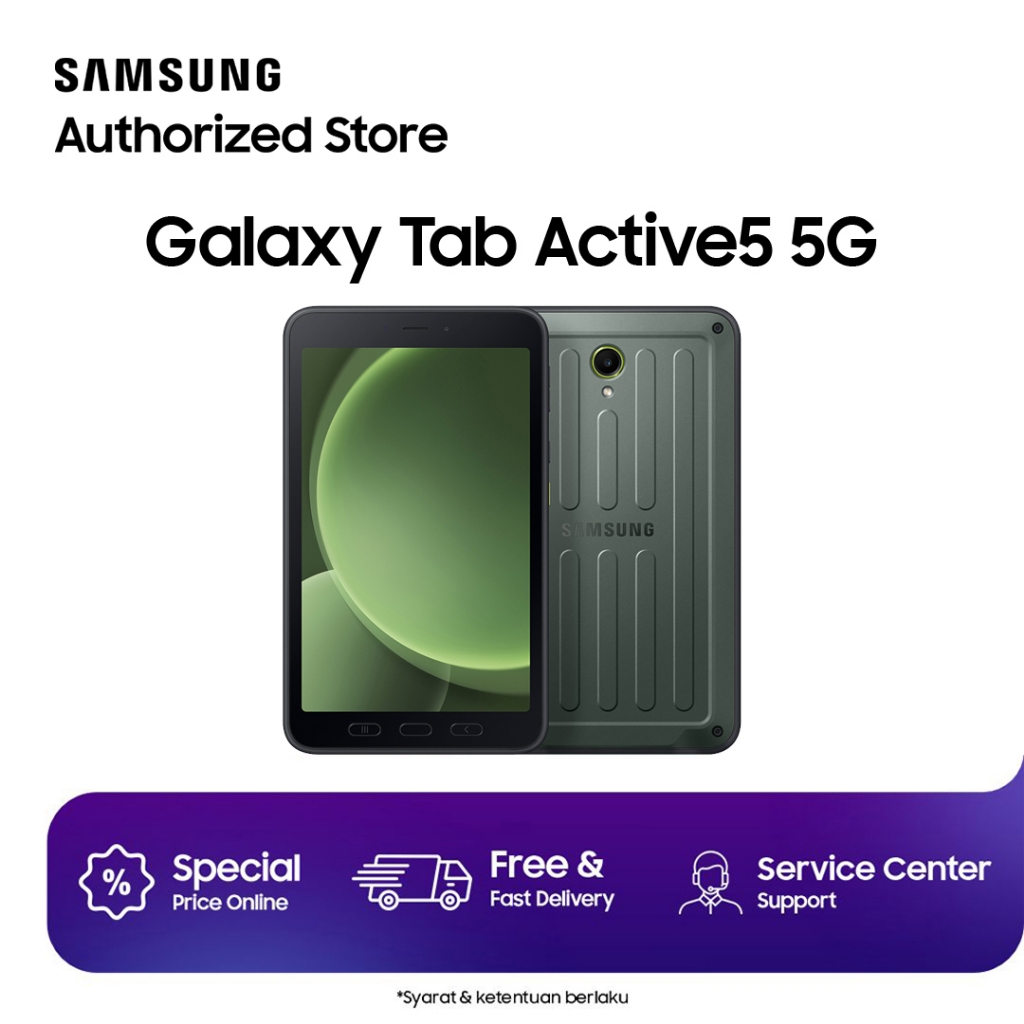 Samsung Galaxy Tab Active 5 5G 6/128GB Garansi Resmi SEIN