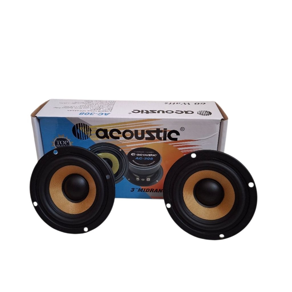 Speaker midrange 3 inch acoustic ac-308 speaker 3" acoustic
