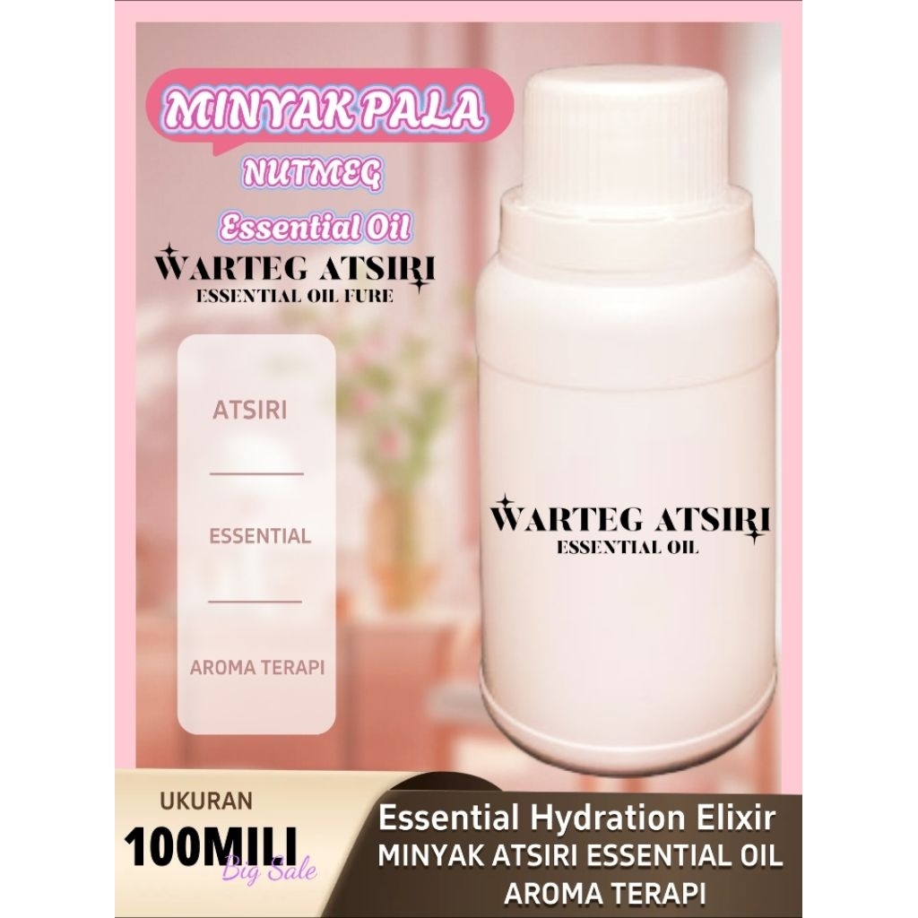 30 ml Nutmeg pessensial oil / Minyak atsiri pala buner diffuser Aromatherpy
