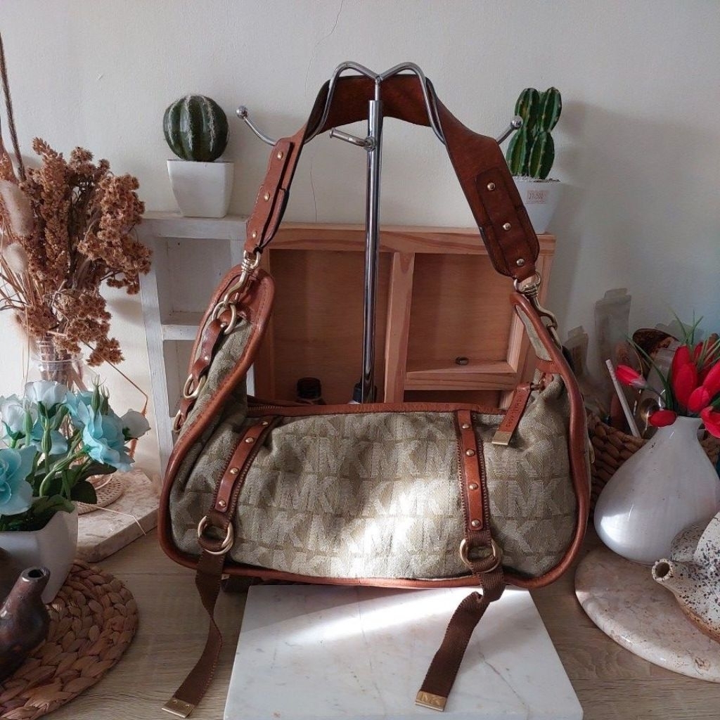 Tas Hobo MK Signature Denim Vintage