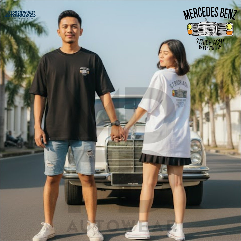 kaos mercedes benz classic W115 W114 kaos modified autowear baju pria mercedes S class W115 GRILL