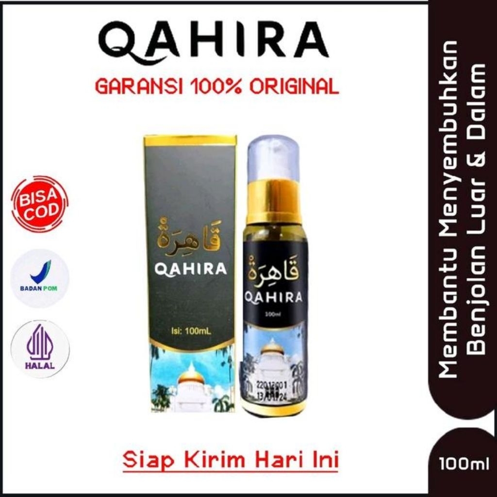Minyak Oles Qahira-Minyak Oles Benjolan, Terverifikasi BPOM dan Halal MUI-Minyak Tubuh & Pijat - 1 B