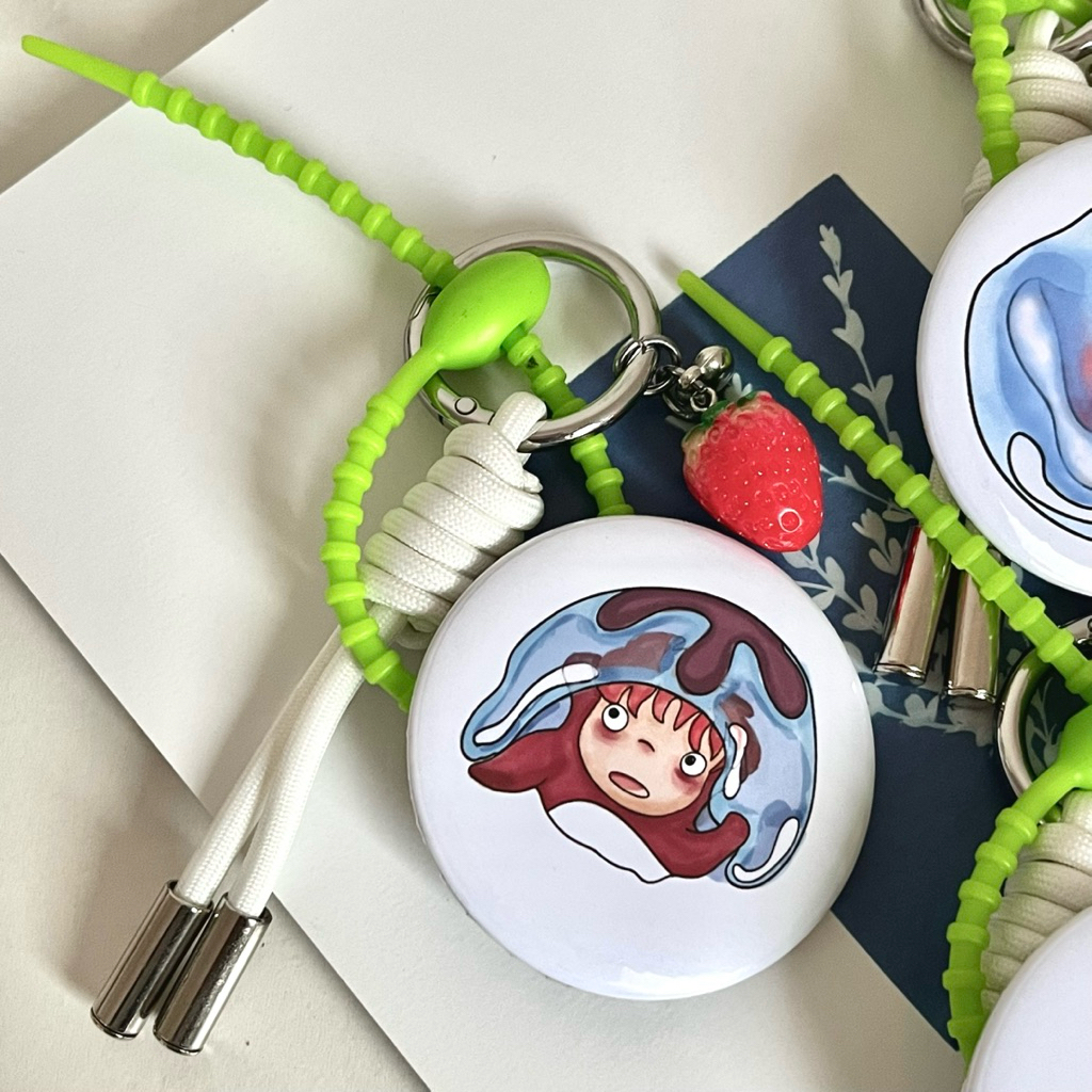 PONYO BAGCHARM by Cest. Inspired by Studi Ghibli/ PONYO KEYCHAIN/ GANTUNGAN KUNCI PONYO/ GANTUNGAN P