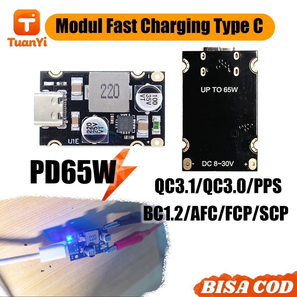 Mobil Phone Modul  Fast Charging 65 Watt Diy | Modul Fast Charging Type C | Modul USB Fast Charging 