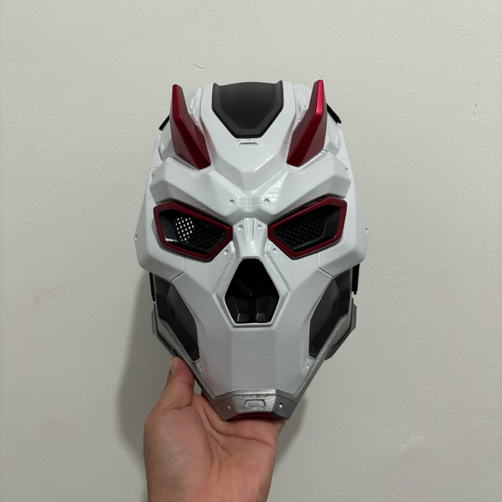 Oni Cosplay Cyberpunk Tech Wear Techwear Helm Helmet Mask Masker Wearable Sci-fi