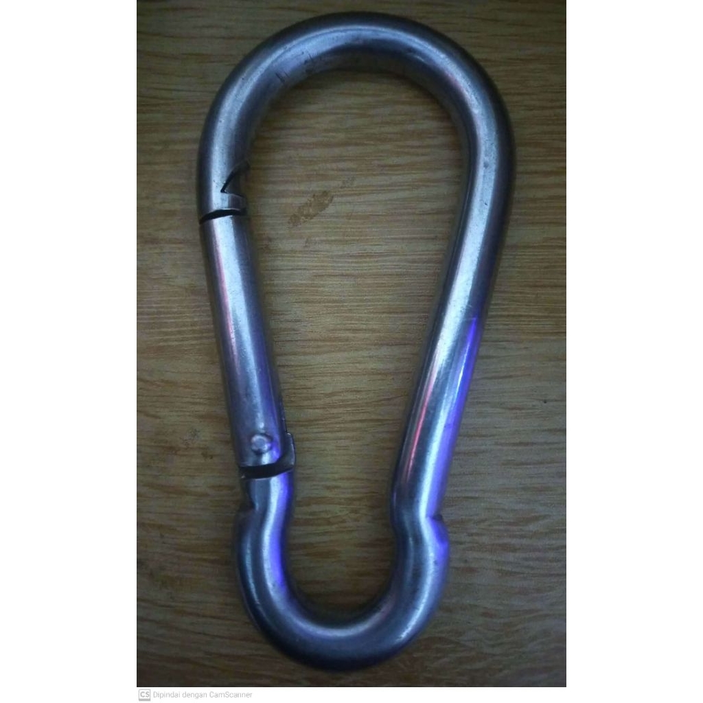CARABINER SNAPHOOK BESAR Secondhand Safety climbing murah meriah carabiner, climbing rescue ropeacce