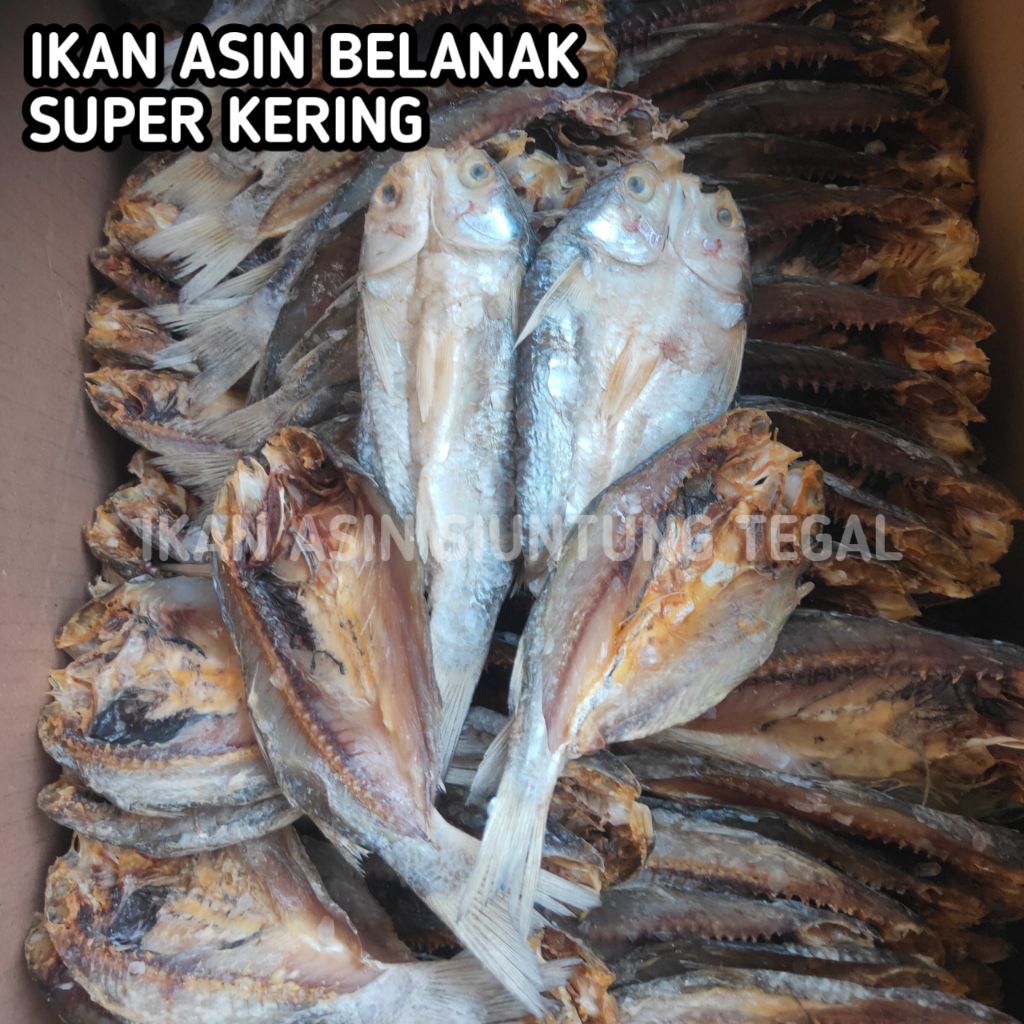 Ikan asin Belanak belah super kering isi 1kg