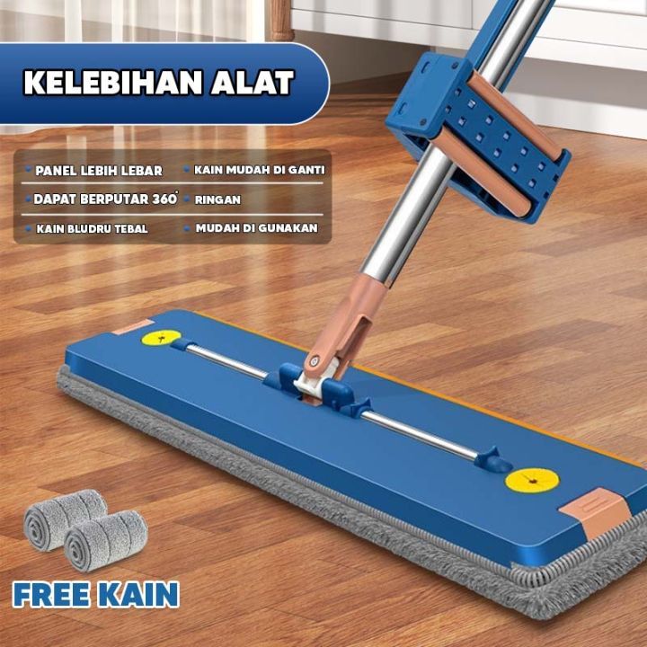 Alat Pel Lantai Putar Otomatis Magic Twist Mop Termurah Alat Pel Lantai Putar Otomatis Pel Putar 360