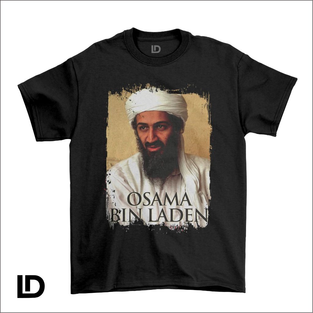 Kaos Distro Osama Bin Laden v2 Premium Cotton Combed 24s Kaos Tokoh Pria Wanita