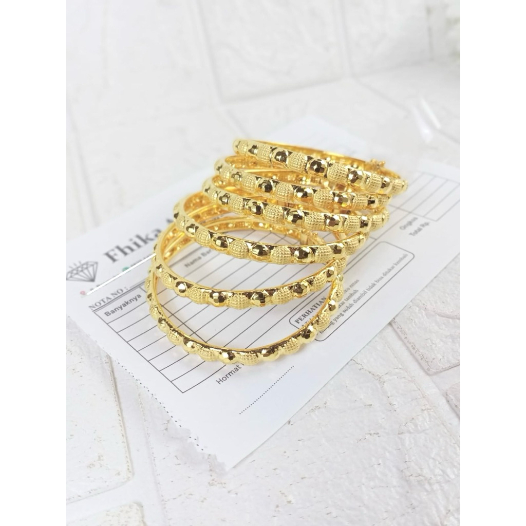 Gelang pentol jagung model 3gram lapis emas 24karat