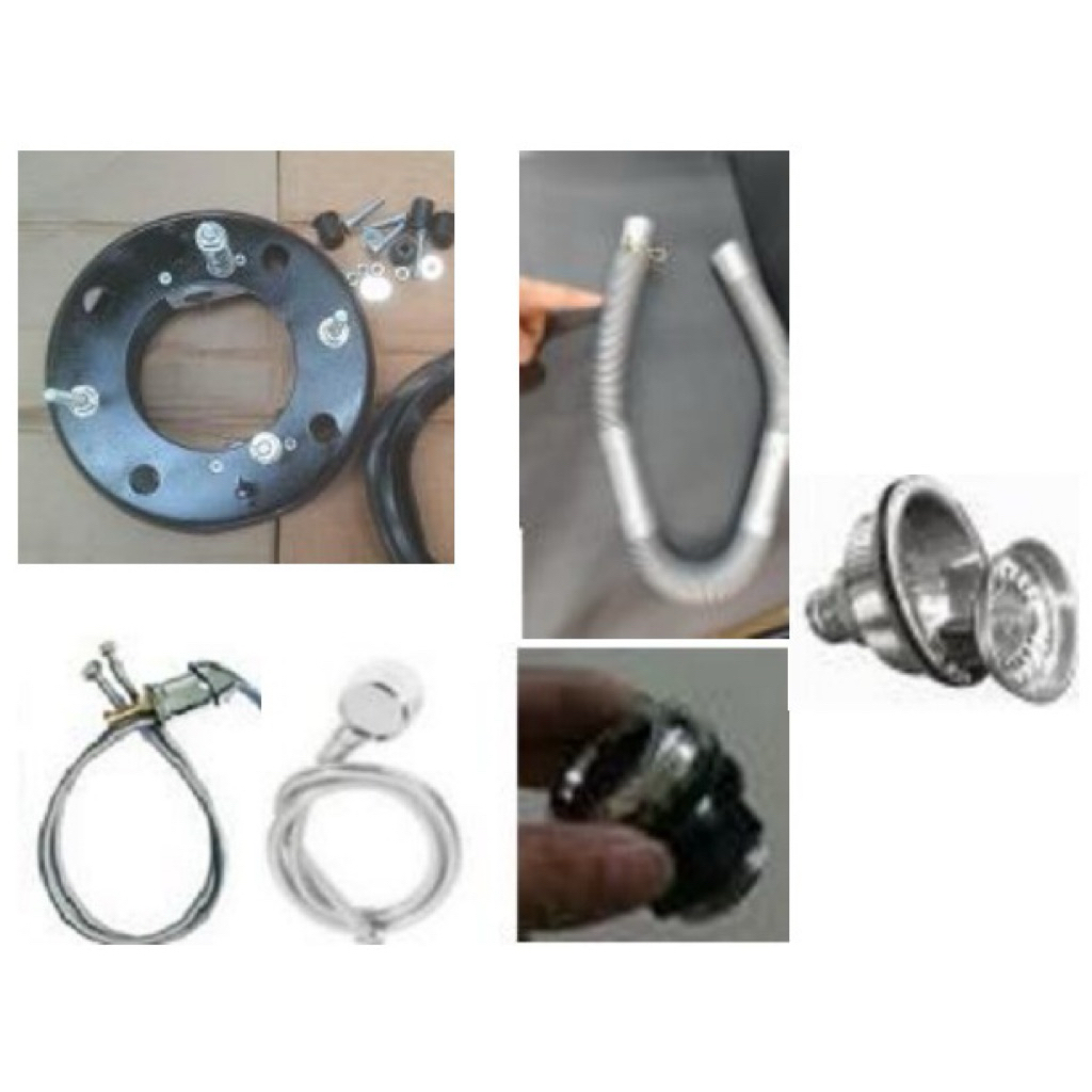 Accessories Complete Set Wastafel, Aksesoris Wasbak Washbak Shampoo Cuci Rambut / Keramas untuk Salo