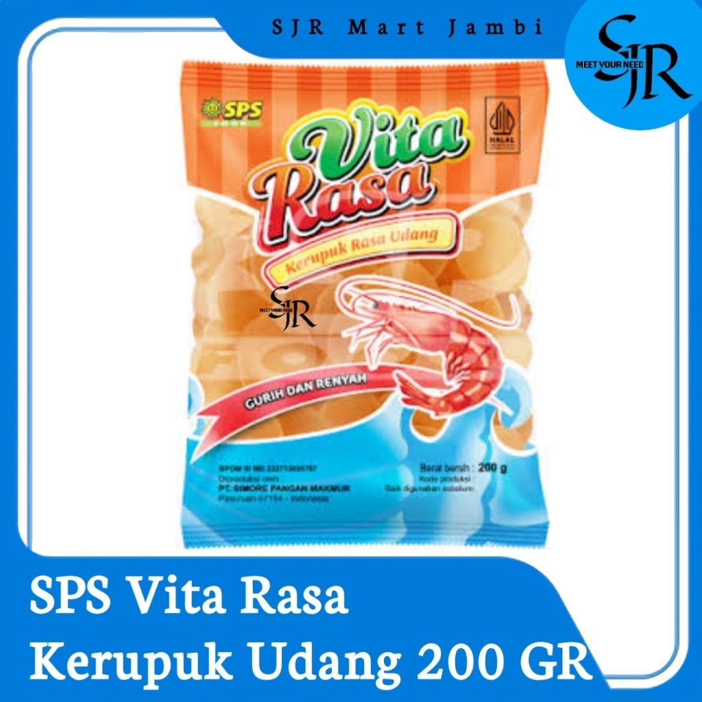 [Kerupuk] SPS - Vita Rasa Kerupuk Udang Mentah | Kemasan 200gr
