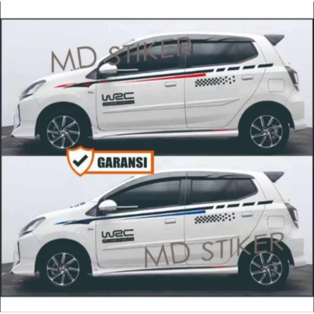 Sticker mobil Ayla Agya stiker list terlaris mobil Ayla Agya stiker mobil Ayla Agya keren terbaru