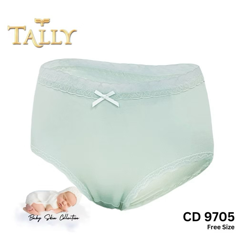 TALLY CD 9704 - 9705 Celana Dalam Wanita Fit to L - XL Bahan Baby Skin Premium Collection Super Lemb