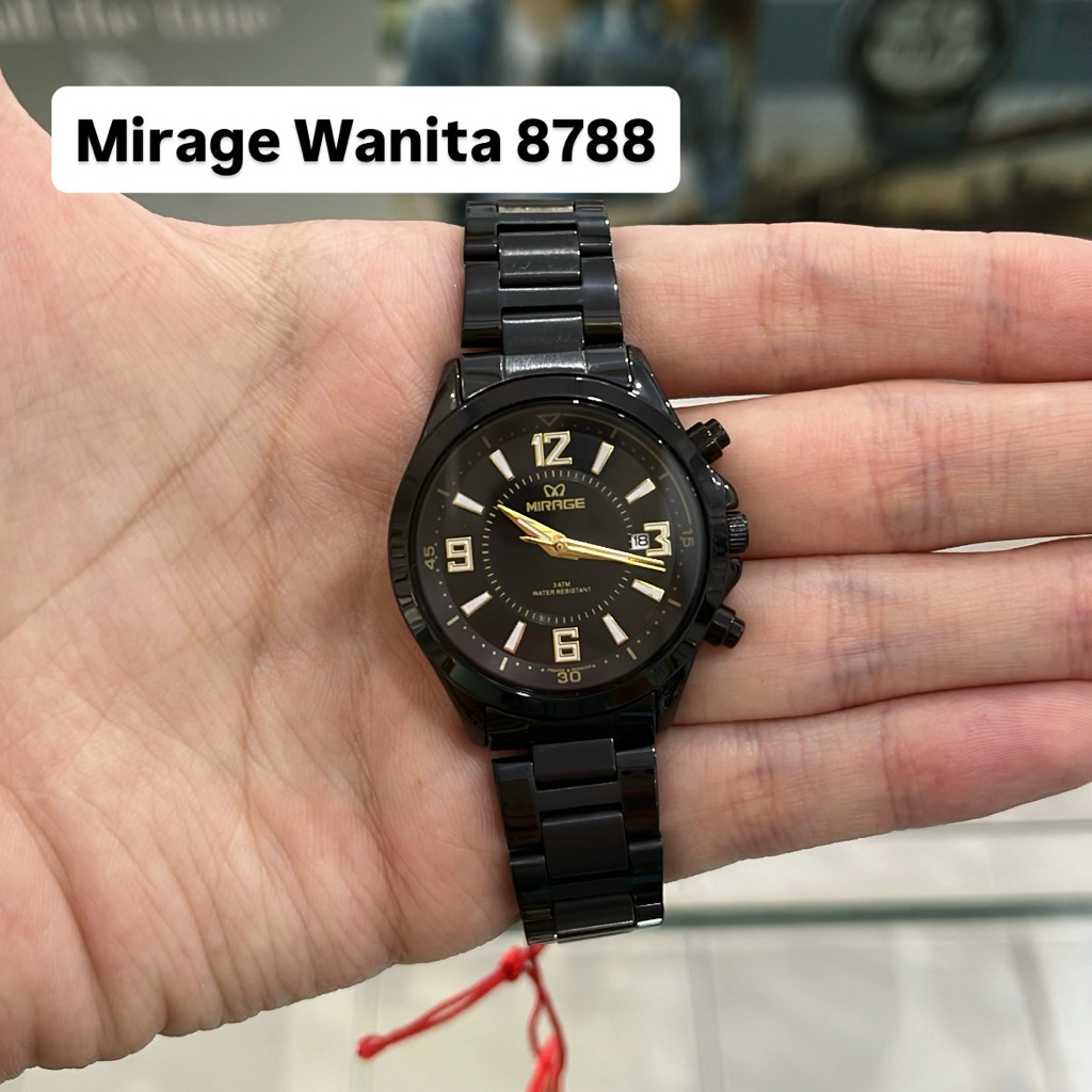 Jam Tangan Mirage 8788 Wanita Hitam