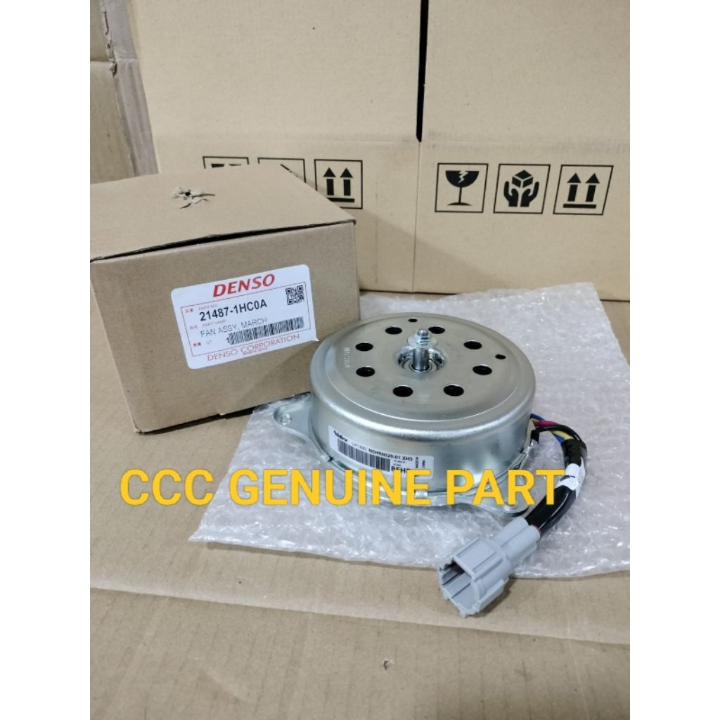 MOTOR FAN ASSY NISSAN MARCH DENSO MARCH DENSO BEST QUALITY