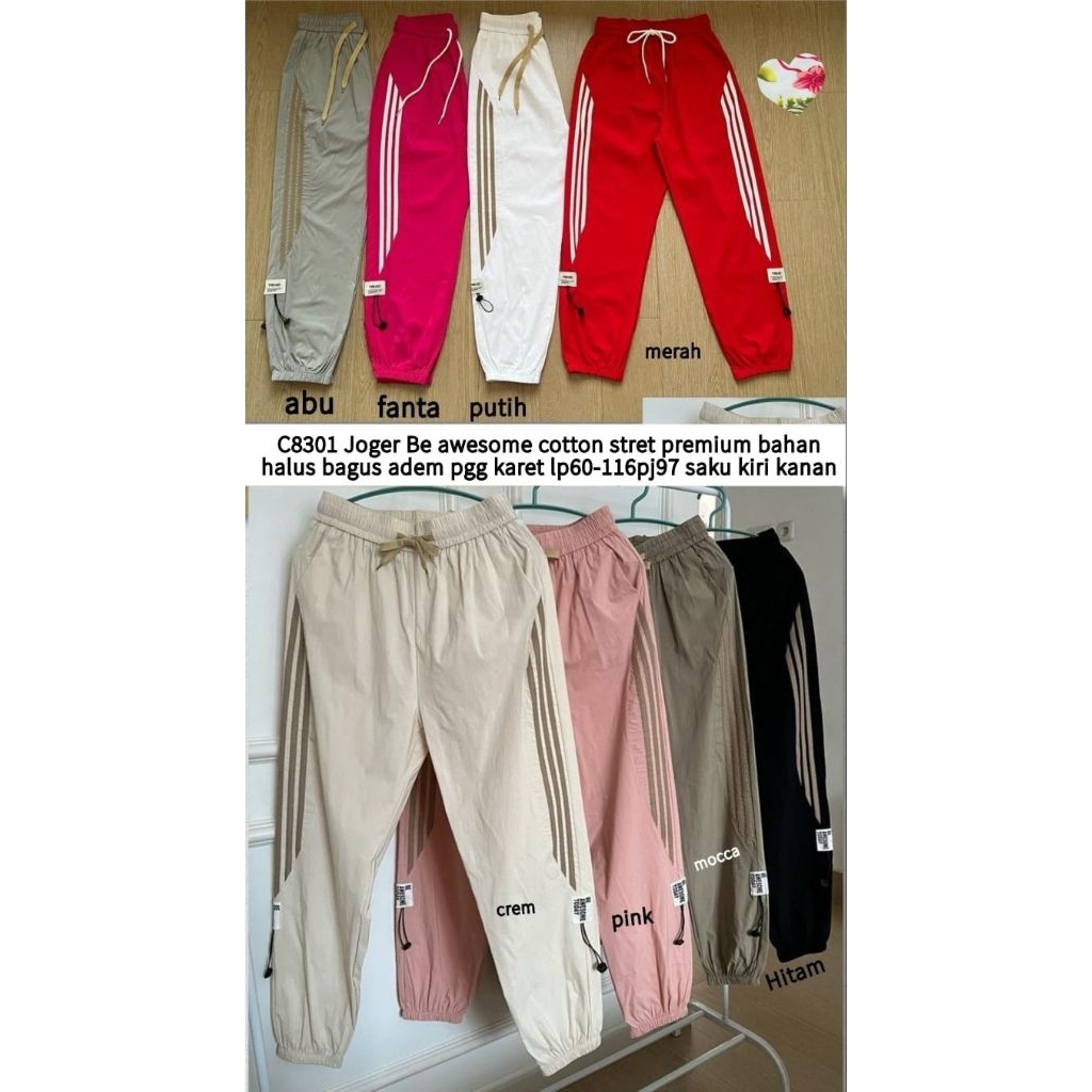 MS C8301 Joger Be awesome cotton stret premium