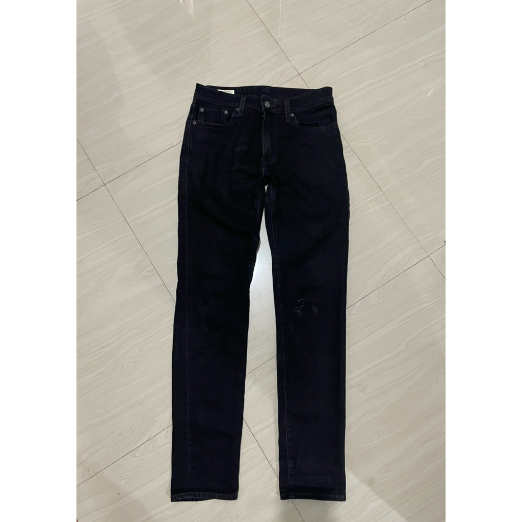 Celana levis selvedge hitam gold