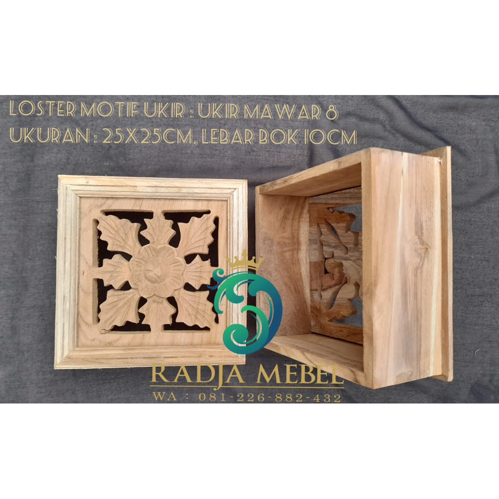 loster lubang angin, ventilasi udara,loster kayu