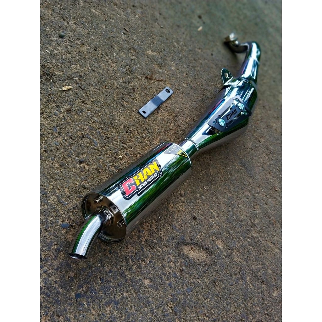 Knalpot fiz r ,fiz,force one standar racing Chan Racing Full krum