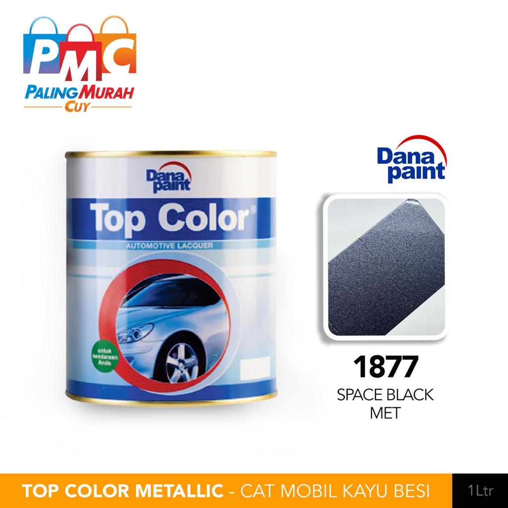 TOP COLOR SPACE BLACK MET 223-1877 / CAT DUCO HITAM METALIK TOPCOLOR 1877