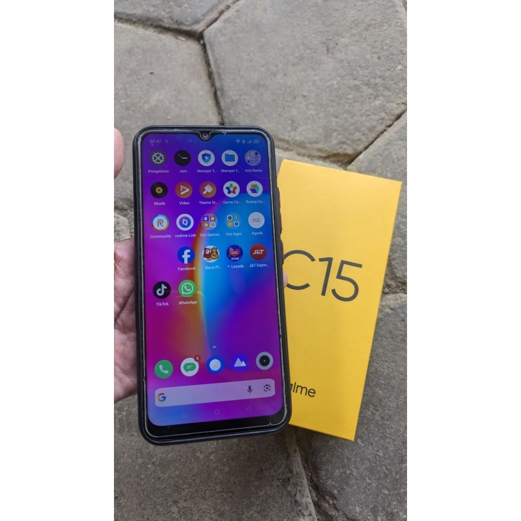 hp second realme c15 normal semua