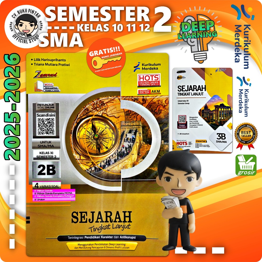 LKS SEJARAH TINGKAT LANJUT SMA KELAS 11 12 SEMESTER 2 2025-2026 Deep Learning | Zamrud PUTRA NUGRAHA