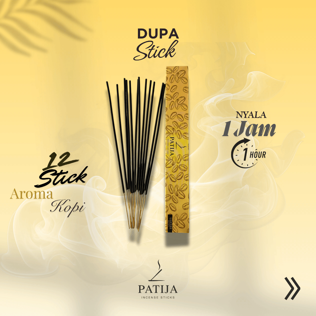 Dupa Stik Aromaterapi - Patija Incense - Coffe (Kopi) - Dupa Stick Premium Aroma Kopi Stik Dupa By P