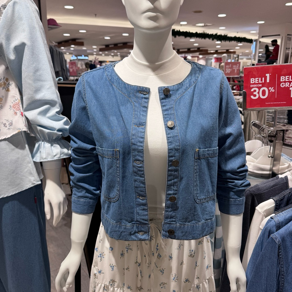 GRAPHIS - NEW Kemeja Outer Jeans Wanita (S-L)