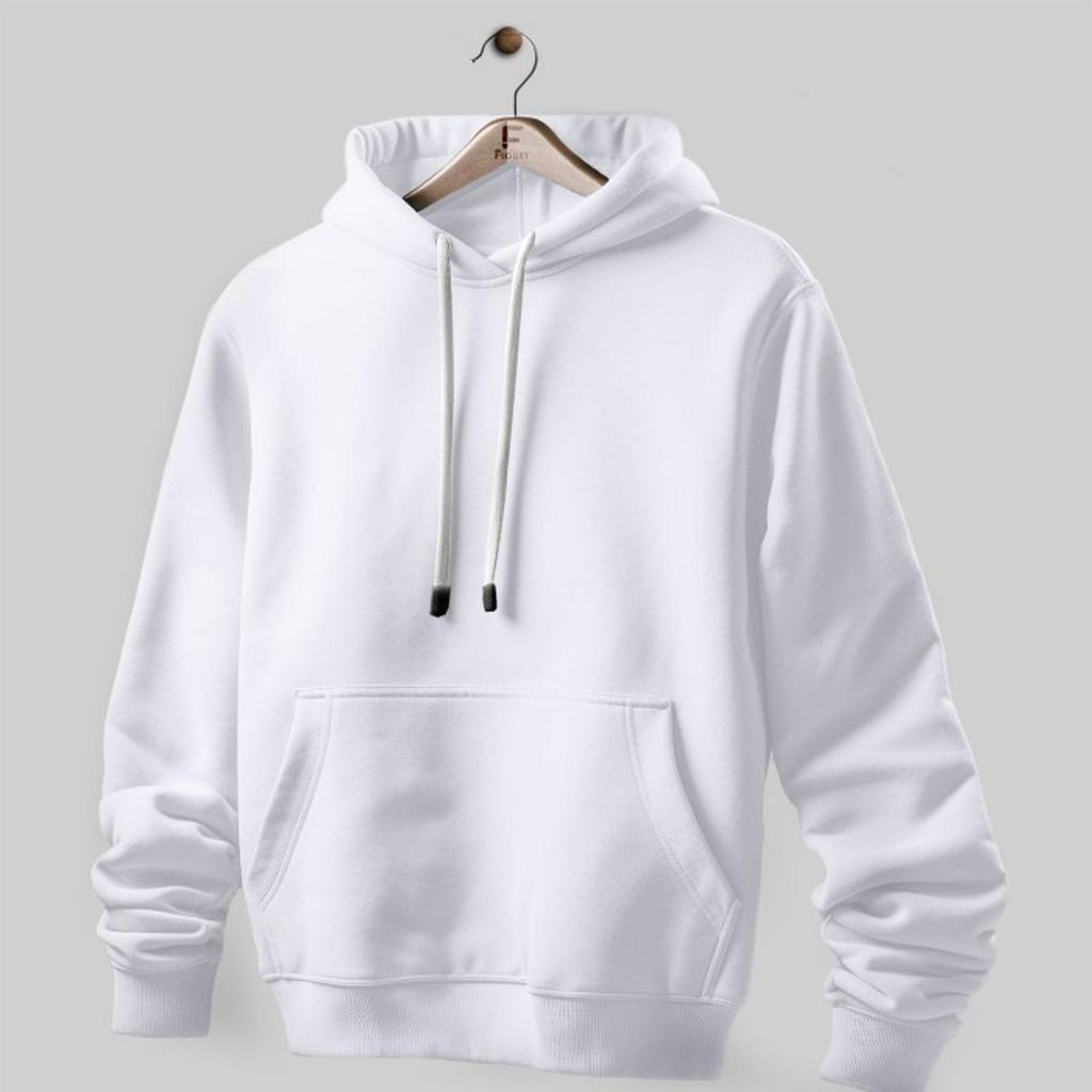 Jaket Hoodie Jumper Sweater Distro Putih WHITE PROMO banyak warna sablon bordir LOGO TULiSAN NAMA GA