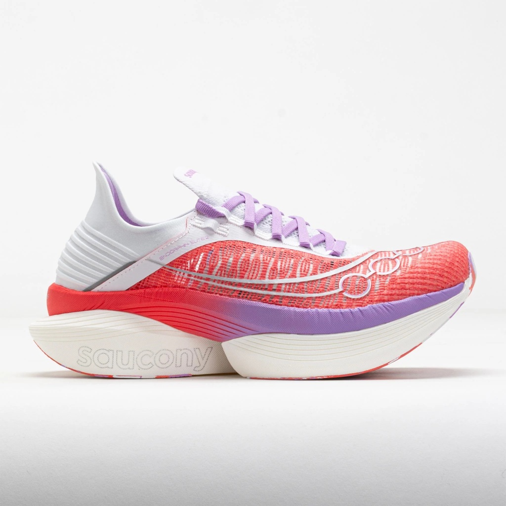 Sepatu Road SAUCONY Shoes Endorphin Elite 2 - Coral / White Size 44