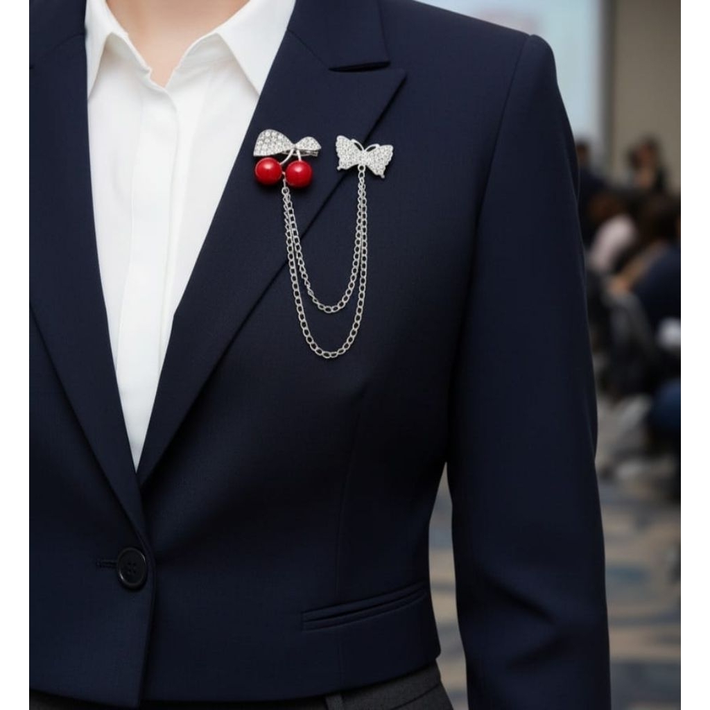 Pin bros Jas wedding/accessories pin Jas blezer/cery silver