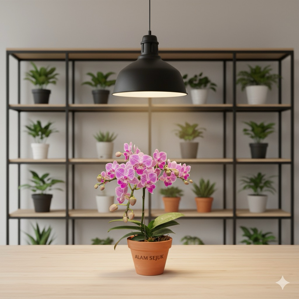 anggrek bulan bunga ungu calm