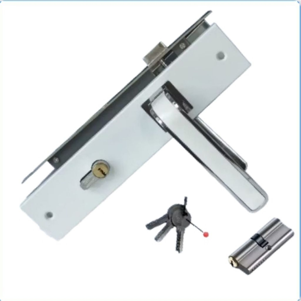 Handle Set Kunci Pintu Rumah Ukuran 20cm dan 25cm  Gagang Pintu Set Kunci / Handle Set Kunci Pintu R