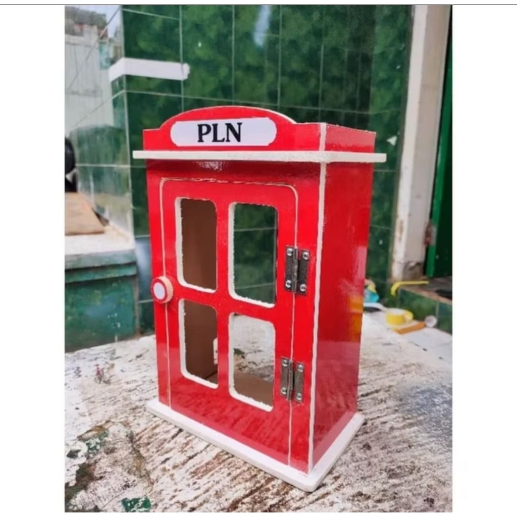 Box meteranlistrik token PLN kayu MDF