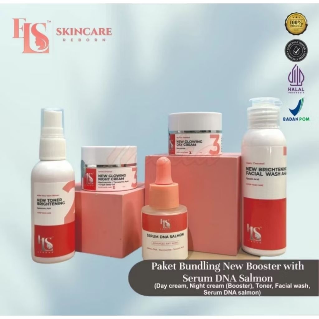 Ls Skincare Paket Bundling Booster dan Serum DNA Salmon