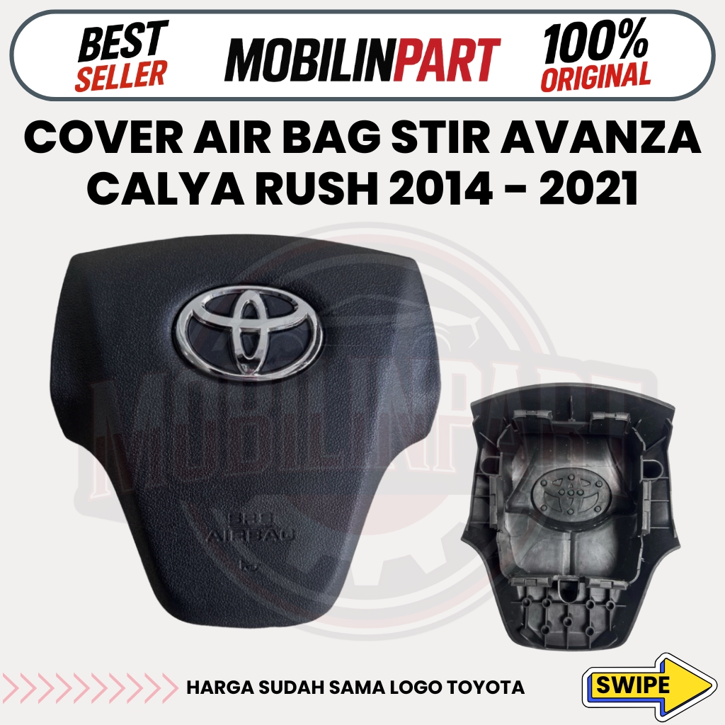 Cover Air Bag Stir Avanza Calya Rush 2014 - 2021 Tutup Cover AirBag Steer Avanza Calya Rush