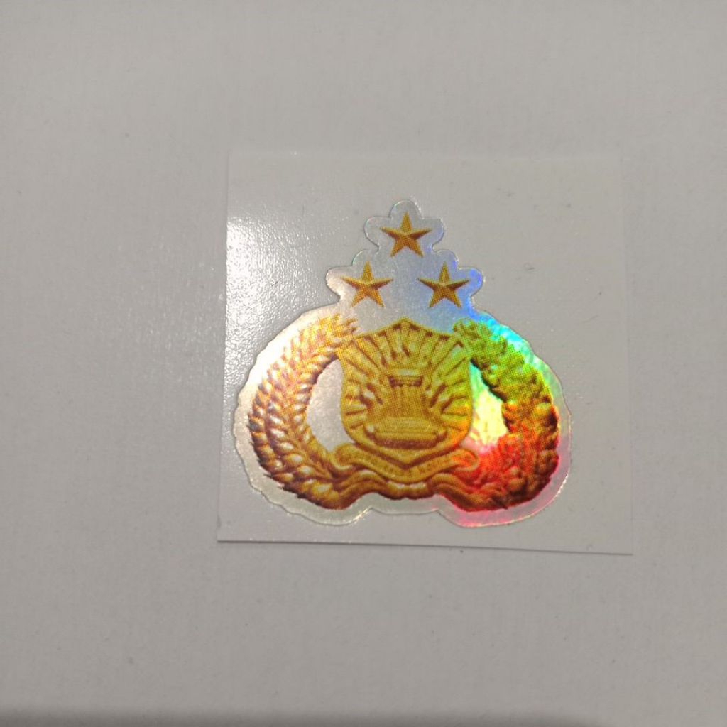 stiker hologram glossy POLRI