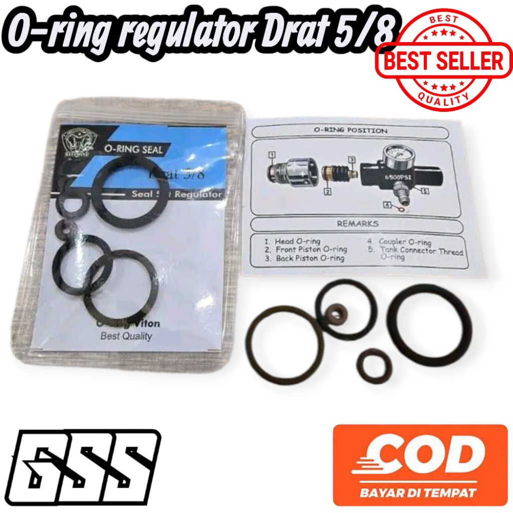 Oring viton Drat 5|8 | Sil Regulator Drat 5|8 bagus