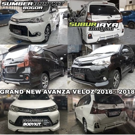 BODYKIT GRAND NEW AVANZA VELOZ TAHUN 2016 - 2018 BODYKIT TOYOTA GRAND NEW AVANZA VELOZ 2016-2018