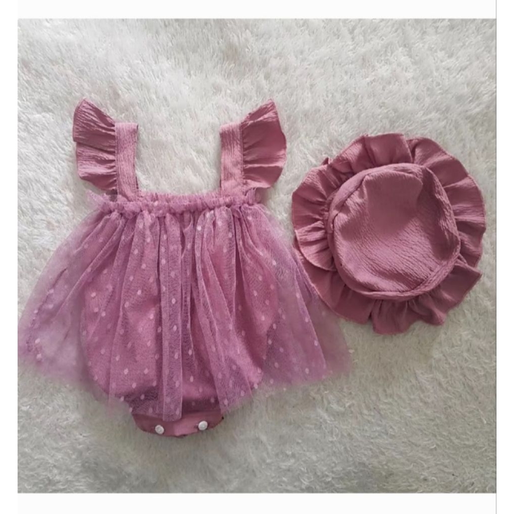 Baju Bayi  Perempuan Set Topi | 073