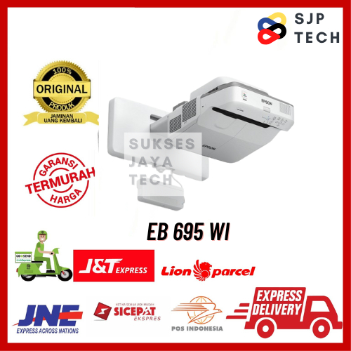 PROYEKTOR EPSON EB-695 WI / EB695WI ORIGINAL TOUCH INTERACTIVE ULTRA SHORT THROW