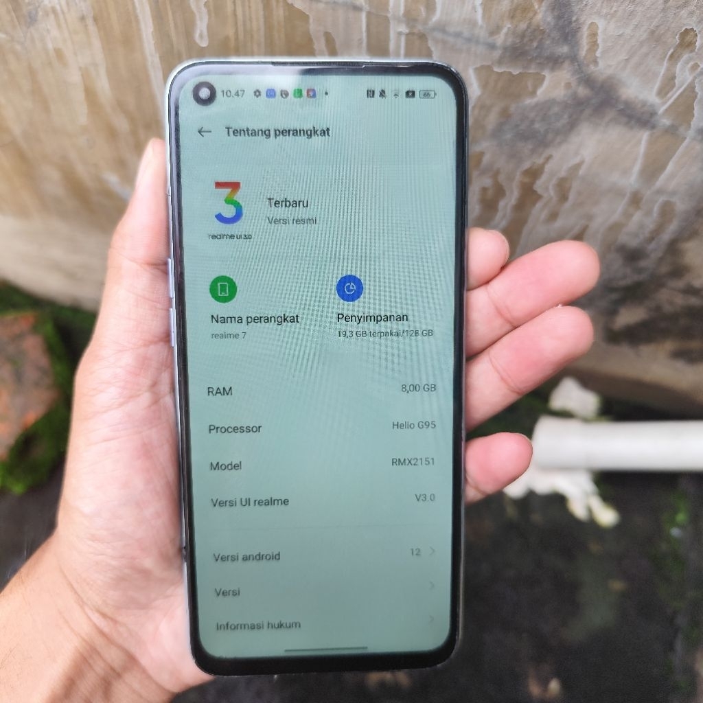 Realme 7 8/128 hp saja minus lcd gantian