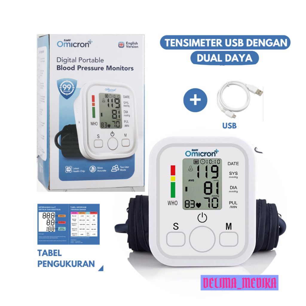 Tensimeter Digital Omicron / Alat Ukur Tekanan Darah Omicron