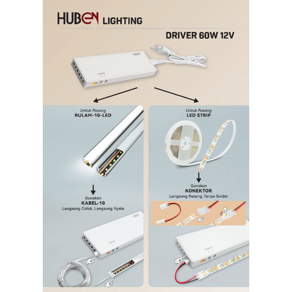 Driver LED Strip 60W 12V