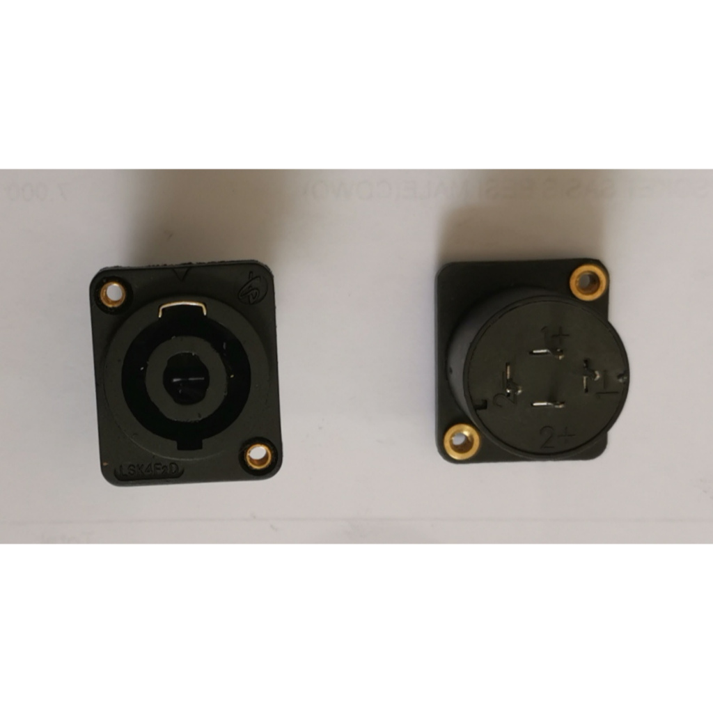 STX JACK&CONNECTOR : Soket Speakon Hitam Drat